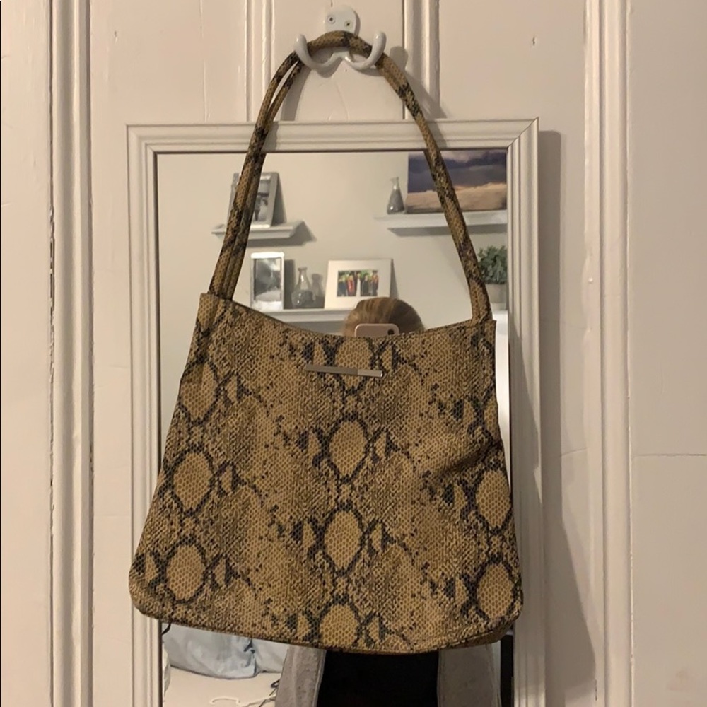 Snakeskin shoulder bag